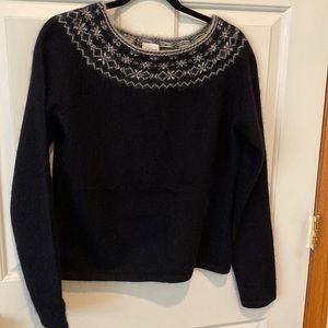 Garnet Hill black sweater